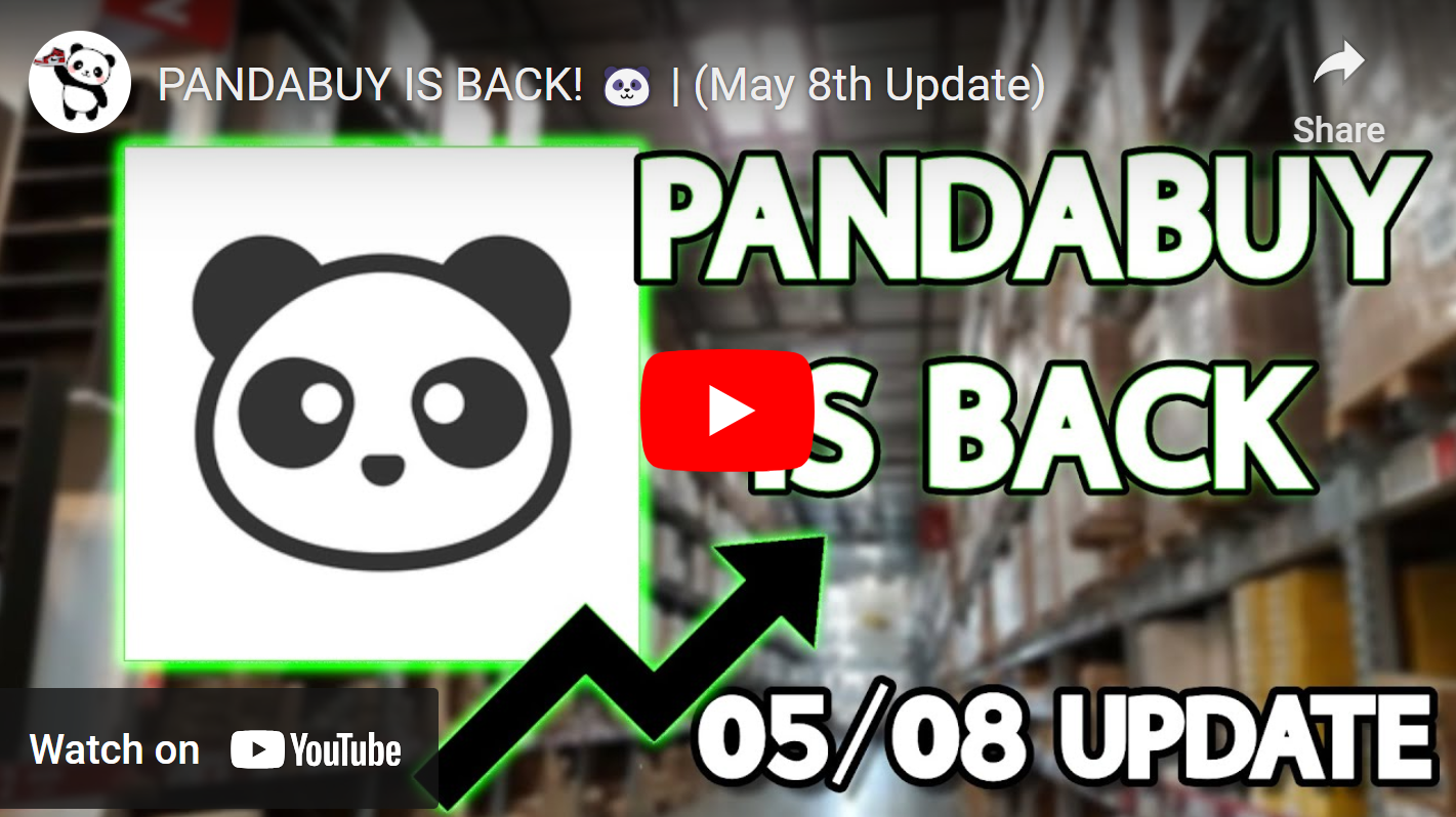 PANDABUY IS BACK! 🐼 | (May 8th Update)